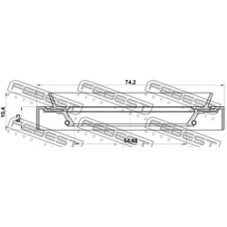 tarpiklis, rato stebulė
                                FEBEST                                95HDS-56740610X, Nenurodytas g