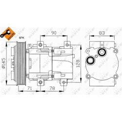 Kompresorius, oro kondicionierius EASY FIT
NRF
