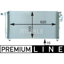 kondensatorius, oro kondicionierius BEHR *** PREMIUM LINE ***
MAHLE