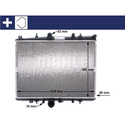 Aušinimo radiatorius
                                MAHLE                                                CR 1433 000S, MAHL