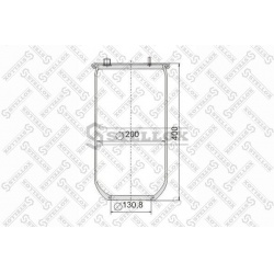 pneumatinė oro pagalvė
                                STELLOX                                                90-08870-SX, 