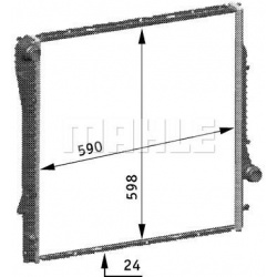 Aušinimo radiatorius
                                MAHLE                                                CR 566 000S, MAHLE