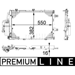 kondensatorius, oro kondicionierius BEHR *** PREMIUM LINE ***
                                MAHLE                          