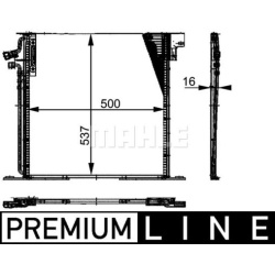 kondensatorius, oro kondicionierius BEHR *** PREMIUM LINE ***
                                MAHLE                          