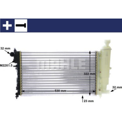 Aušinimo radiatorius
MAHLE CR 468 000S, MAHLE