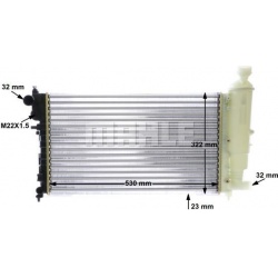 Aušinimo radiatorius
                                MAHLE                                CR 468 000S, MAHLE, CR468000S, aut