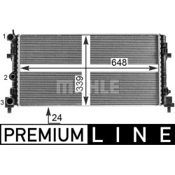 Aušinimo radiatorius
                                MAHLE                                                CR 2082 000P, MAHL