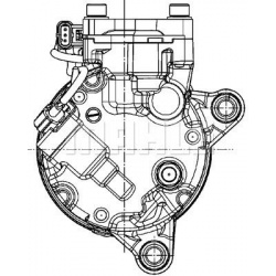 kompresorius, oro kondicionierius BEHR *** PREMIUM LINE ***
                                MAHLE                            