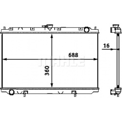 Aušinimo radiatorius
                                MAHLE                                                CR 545 000S, MAHLE