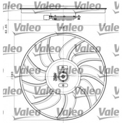 ventiliatorius, radiatoriaus
                                VALEO                                                696350, VAL