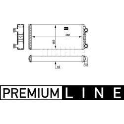 šilumokaitis, salono šildymas BEHR *** PREMIUM LINE ***
                                MAHLE                              