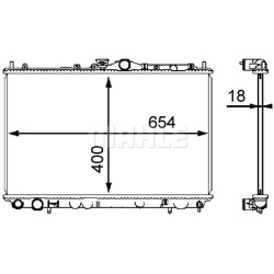 Aušinimo radiatorius
                                MAHLE                                                CR 549 000S, MAHLE