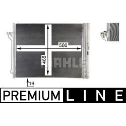 kondensatorius, oro kondicionierius BEHR *** PREMIUM LINE ***
                                MAHLE                          