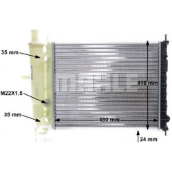 Aušinimo radiatorius
                                MAHLE                                CR 838 000S, MAHLE, CR838000S, aut