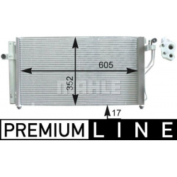 kondensatorius, oro kondicionierius BEHR *** PREMIUM LINE ***
                                MAHLE                          