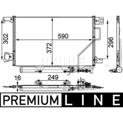 kondensatorius, oro kondicionierius BEHR *** PREMIUM LINE ***
                                MAHLE                          