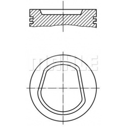 stūmoklis
                                MAHLE                                                030 42 01, MAHLE, 0304201, au