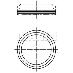stūmoklis
                                MAHLE                                                037 60 00, MAHLE, 0376000, au