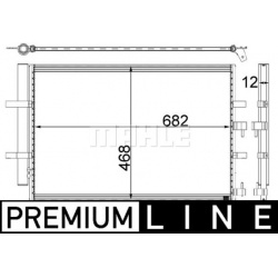 kondensatorius, oro kondicionierius BEHR *** PREMIUM LINE ***
                                MAHLE                          