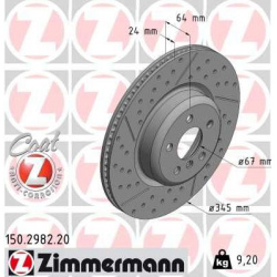 Stabdžių diskas COAT Z
                                ZIMMERMANN                                                150.2982.2