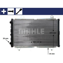 Aušinimo radiatorius
MAHLE CR 499 000S, MAHLE