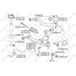 stabilizatoriaus įvorė
STELLOX 79-00290-SX,