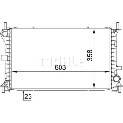 Aušinimo radiatorius
MAHLE CR 627 000S, MAHLE