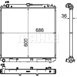 Aušinimo radiatorius
MAHLE CR 1878 000S, MAHL