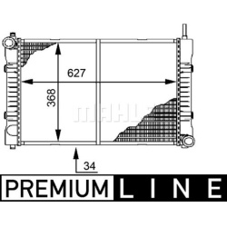 Aušinimo radiatorius
                                MAHLE                                                CR 676 000P, MAHLE