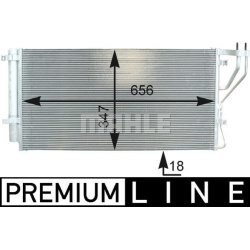 kondensatorius, oro kondicionierius BEHR *** PREMIUM LINE ***
                                MAHLE                          