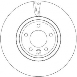 stabdžių diskas (1vnt) TRW SINGLE
                                                DF6954S, TRW, DF6954S, auto detalė