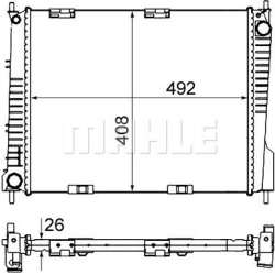 Aušinimo radiatorius
                                MAHLE                                                CR 841 000S, MAHLE
