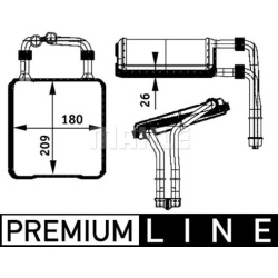 šilumokaitis, salono šildymas BEHR *** PREMIUM LINE ***
                                MAHLE                              
