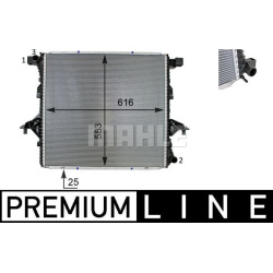Aušinimo radiatorius
                                MAHLE                                                CR 81 000P, MAHLE,