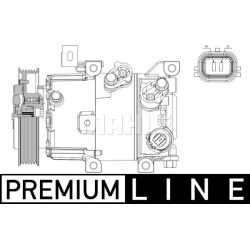 kompresorius, oro kondicionierius BEHR *** PREMIUM LINE ***
                                MAHLE                            