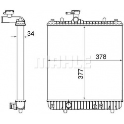 Aušinimo radiatorius
MAHLE CR 1495 001S, MAHL
