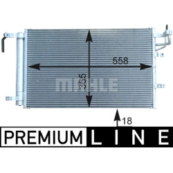 kondensatorius, oro kondicionierius BEHR *** PREMIUM LINE ***
                                MAHLE                          