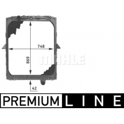 Aušinimo radiatorius
MAHLE CR 687 000P, MAHLE