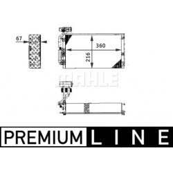 garintuvas, oro kondicionierius BEHR *** PREMIUM LINE ***
                                MAHLE                              