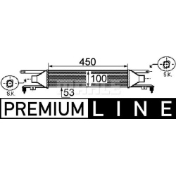 tarpinis suslėgto oro aušintuvas, kompresorius BEHR *** PREMIUM LINE ***
                                MAHLE             