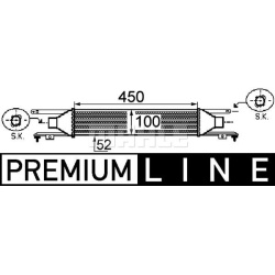 tarpinis suslėgto oro aušintuvas, kompresorius BEHR *** PREMIUM LINE ***
                                MAHLE             