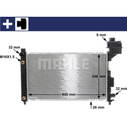 Aušinimo radiatorius
                                MAHLE                                                CR 323 000S, MAHLE