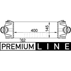 tarpinis suslėgto oro aušintuvas, kompresorius BEHR *** PREMIUM LINE ***
                                MAHLE             