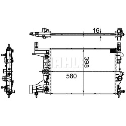 Aušinimo radiatorius
                                MAHLE                                                CR 2122 000S, MAHL