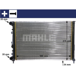 Aušinimo radiatorius
                                MAHLE                                                CR 1411 000S, MAHL