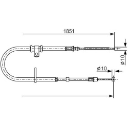 trosas, stovėjimo stabdys
                                BOSCH                                                1 987 477 862