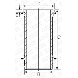 cilindro įvorė
                                GOETZE ENGINE                                15-608890-00, Nenurodytas gamin