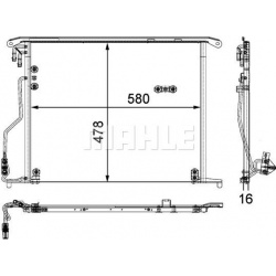 kondensatorius, oro kondicionierius BEHR *** PREMIUM LINE ***
                                MAHLE                          