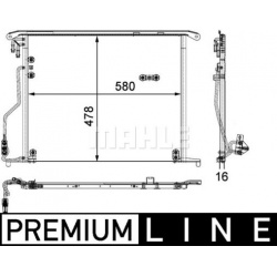 kondensatorius, oro kondicionierius BEHR *** PREMIUM LINE ***
                                MAHLE                          