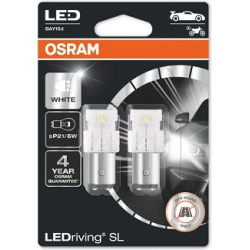 OSRAM LED lemputės P21/5W WHITE 1,7W 12V BAY15D BLI2 2vnt
                                OSRAM                             